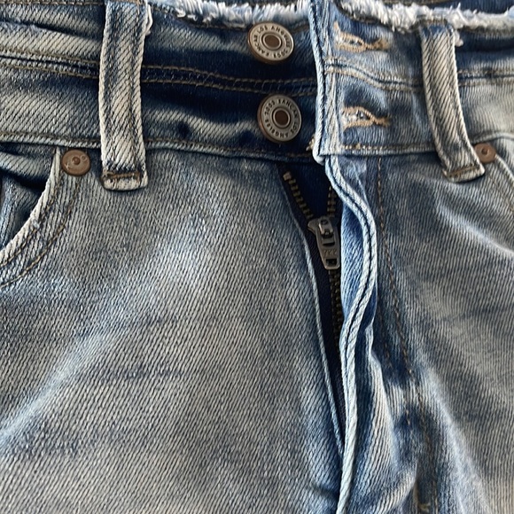 Distressed Kancan Jean Shorts Size 28 - Picture 3 of 5